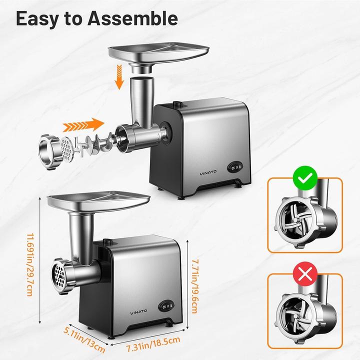 Produktbild Vinato Tritacarne Elettrico Compatto