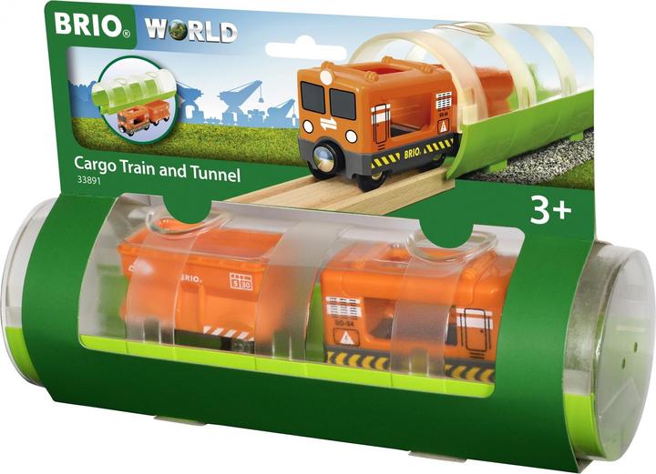 Actual product image Brio Freight train and tunnel