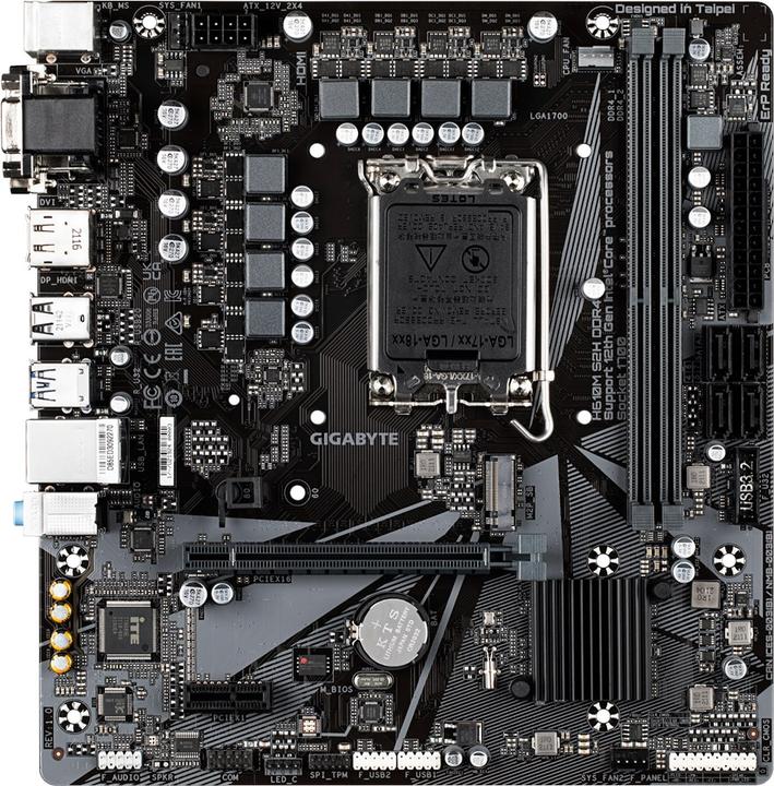 Produktbild Gigabyte H610M S2H (LGA 1700, Intel H610 Express, mATX)