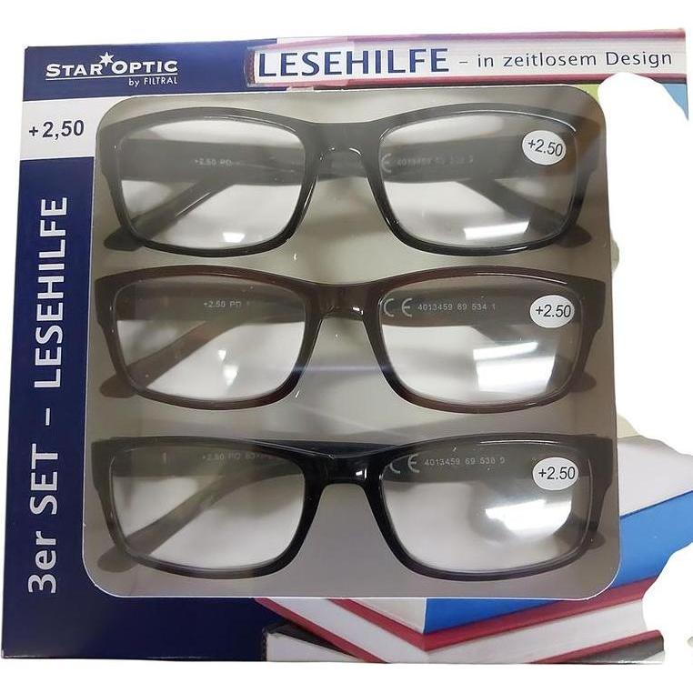 Staroptic Lesebrille 3-er Pack (+2.5) (62306102)