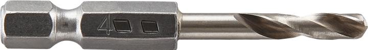 Produktbild wolfcraft 1 Metallbohrer HSS G, S=6-kt., ø4x53mm (4 mm)