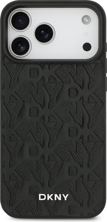 Produktbild DKNY PU Leather Grid Pattern Magsafe Case for iPhone 17 Pro Max Black (Apple iPhone 17 Pro Max)