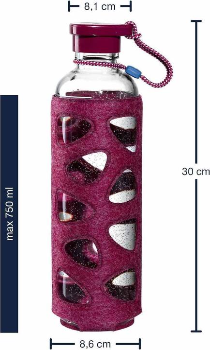 Produktbild Leonardo Trinkflasche In Giro Style 750 ml, Dunkelrot (0.75 l)