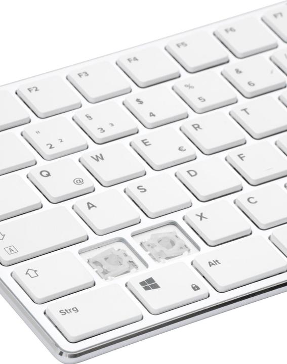 Actual product image Speedlink RIVA Slim Metal Scissor Keyboard, white - DE Layout (DE, Cable)