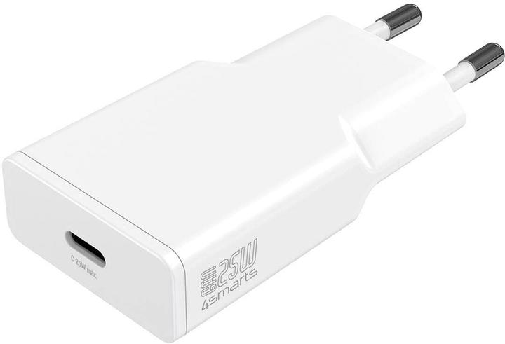 4smarts Netzladegerät PDPlug Slim 25W GaN 1C weiss (25 W, 1 Port)