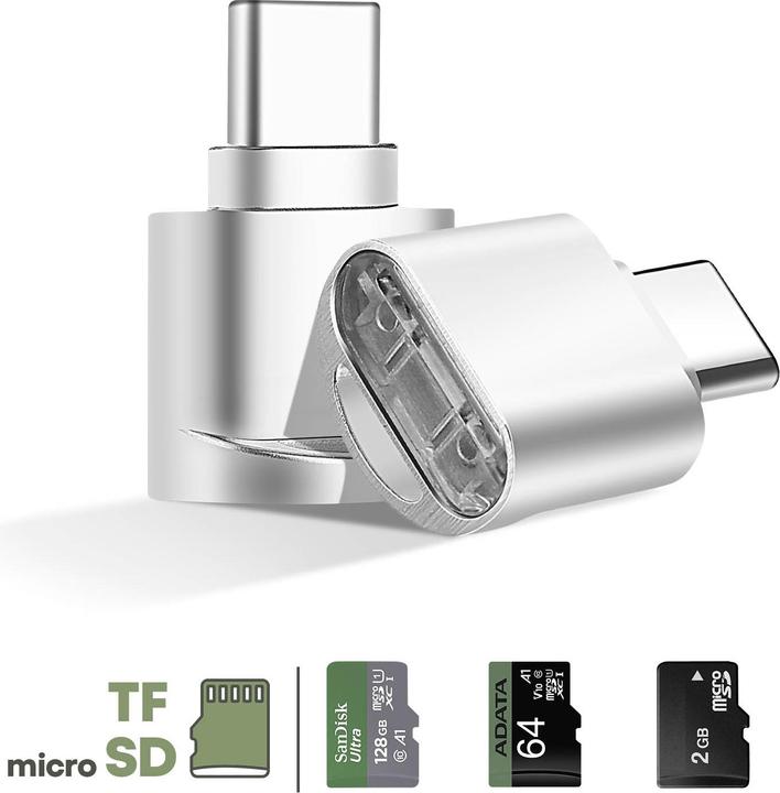 Actual product image Avizar Mini Micro SD and TF cards (USB-C)