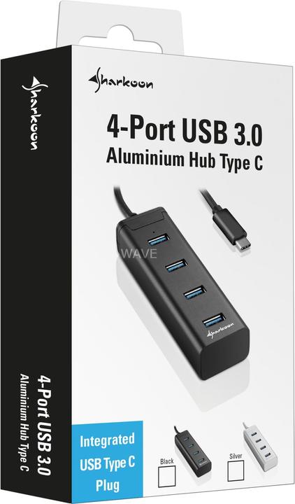 Produktbild Sharkoon 4044951019007 (USB-C, 4 Ports)