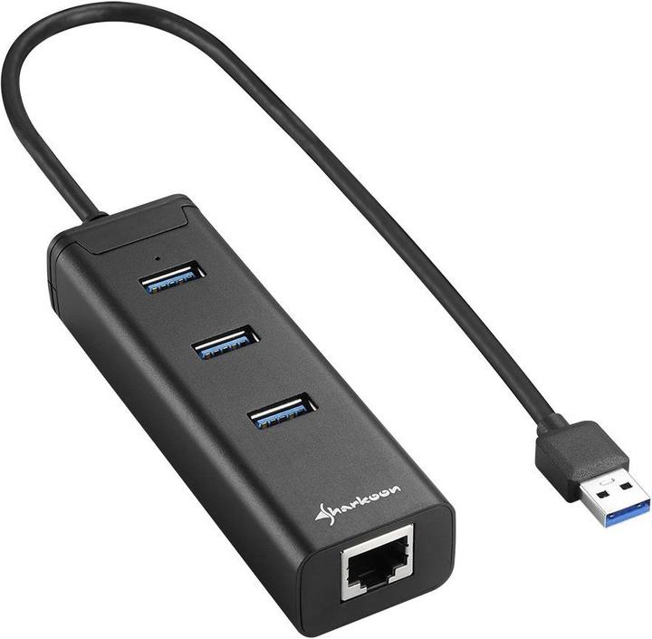 Produktbild Sharkoon Alu Hub (USB-A, 1 Ports)