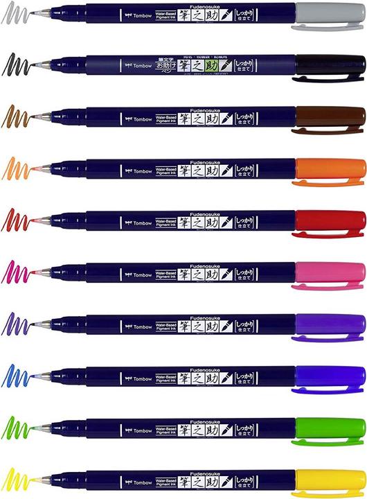 Produktbild Tombow Fudenosuke (Mehrfarbig, 10 x)