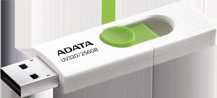 Image du produit Adata Pendrive UV320 USB3.2 blanc-vert (256 Go, USB-A)