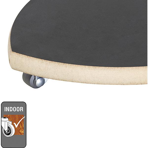 Produktbild Wagner System Pflanzenroller Wagner Ø 20 cm H 4 cm Holz für den Innenbereich schwarz