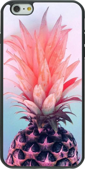 Actual product image PhoneLook Coque Silicone rigide noir Purple Pink Pineapple (Apple iPhone 6 Plus)