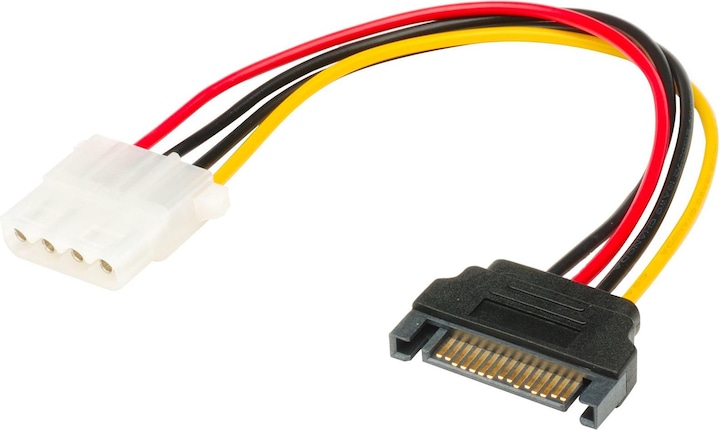 Akasa Netzteil SATA-Stromstecker bis interne Stromversorgung, 4-polig