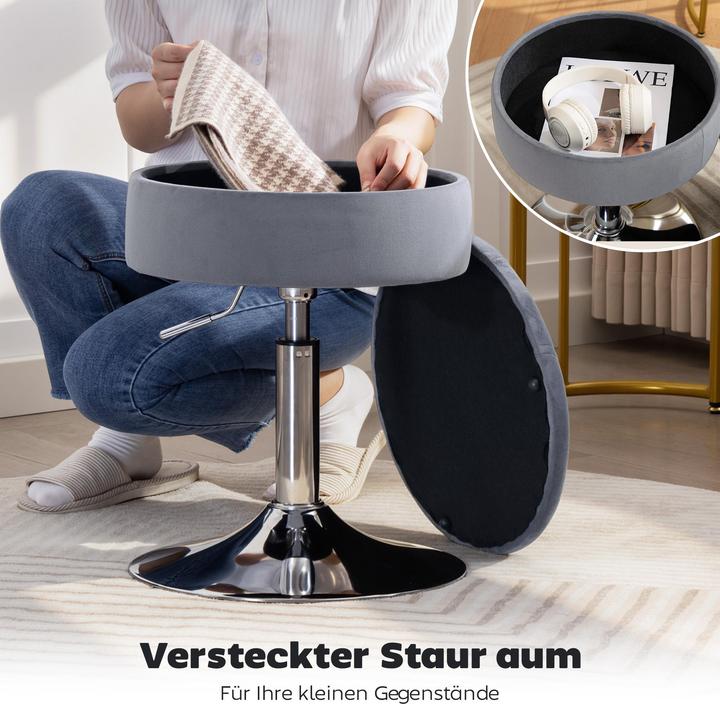 Actual product image Homcom Barhocker Polyester, Stahl Grau