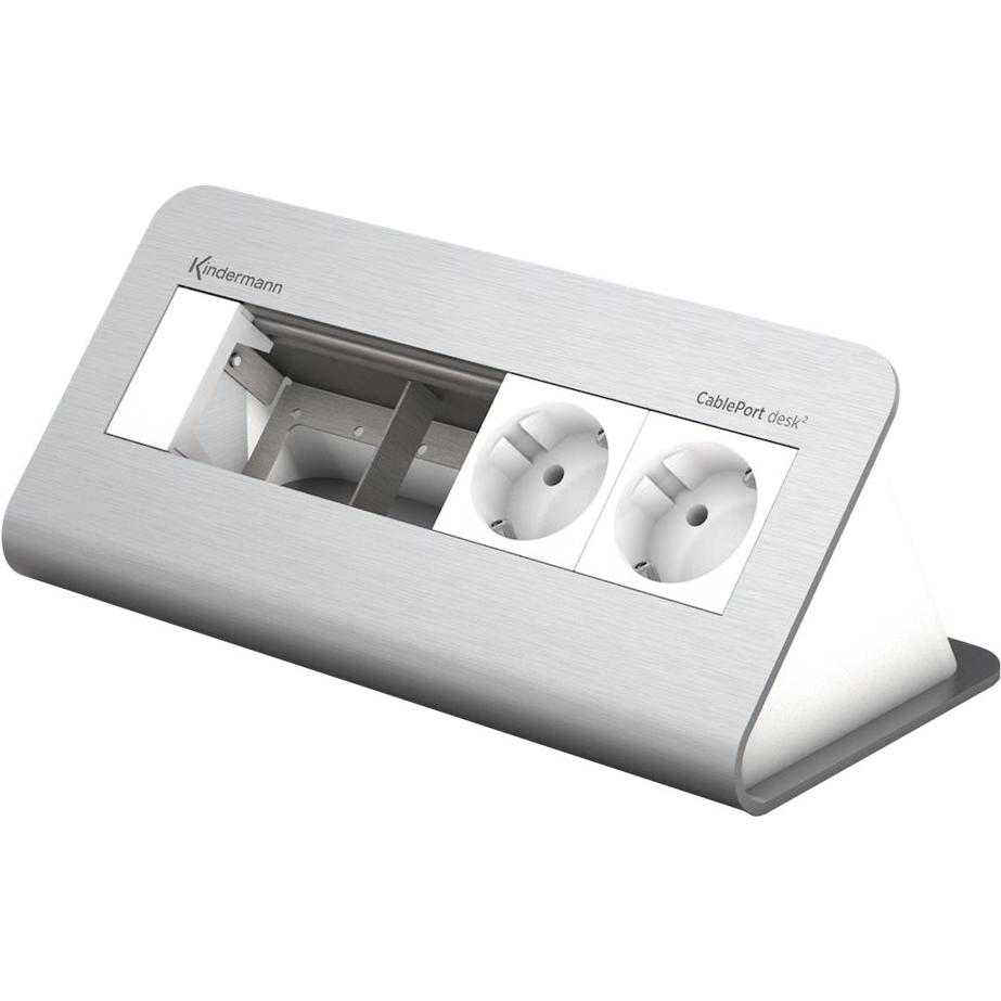Kindermann, Steckdosenleiste, CablePort desk² 80 4-fold