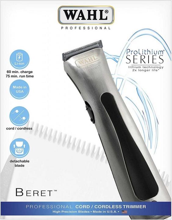 Produktbild Wahl 8841-616 ProLithium Beret Silber