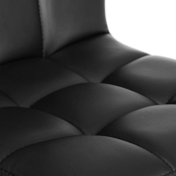 Image du produit Songmics Tabouret de bar réglable en hauteur, similicuir, noir, lot de 2
