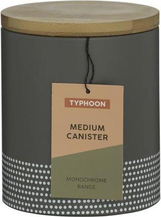 Produktbild Typhoon Monochrome Medium Airtight Storage Container with Bamboo Lid, Stainless Steel, Grey (1 l)