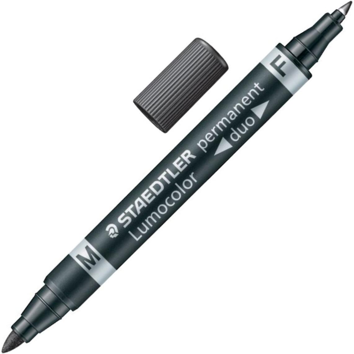 Thumbnail - Staedtler, Marker, Lumocolor Duo 348 (Schwarz, 1.50 mm, 1 x)