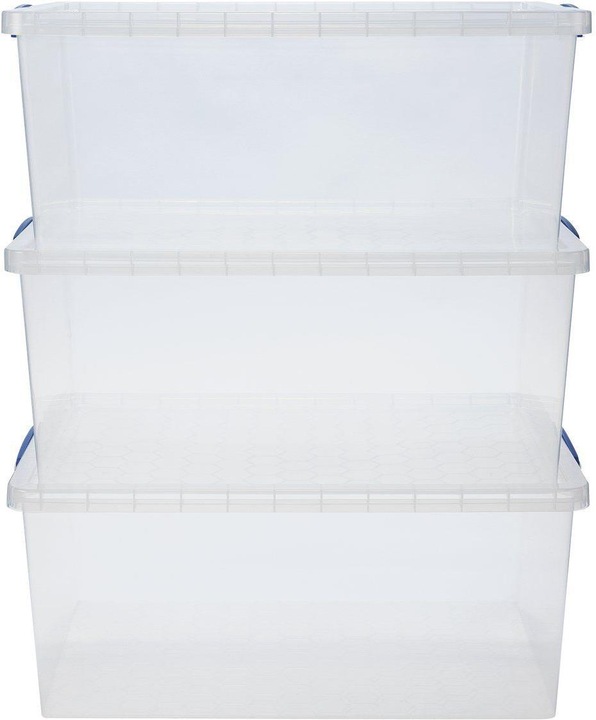 Image du produit Really Useful Box Coffret plastique de 3 (70 x 44 x 28 cm, 62 l)