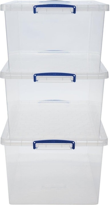 Image du produit Really Useful Box Coffret plastique de 3 (70 x 44 x 28 cm, 62 l)