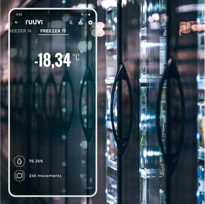 Produktbild Ruuvi RuuviTag Pro Bluetooth Umwelt Sensor 2 in 1 - IP68
