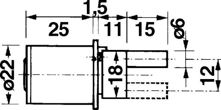 Actual product image Kaba Central locking cylinder 8, type XIII, front operation (Locking cylinder)