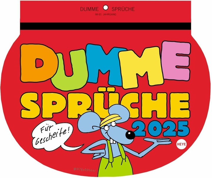 Immagine prodotto Heye Calendario illustrato Dumme Sprüche (21 x 29 cm, Copertina rigida, Tedesco)