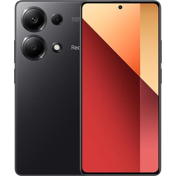Xiaomi Redmit Note 13 Pro 4G (256 GB, Midnight Black, 6.67", 200 Mpx, 4G), Smartphone, Schwarz