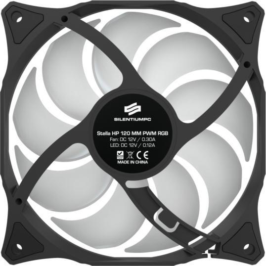 Actual product image Silentium PC Stella HP RGB 120 PWM computer case fan (120 mm, 1 x)