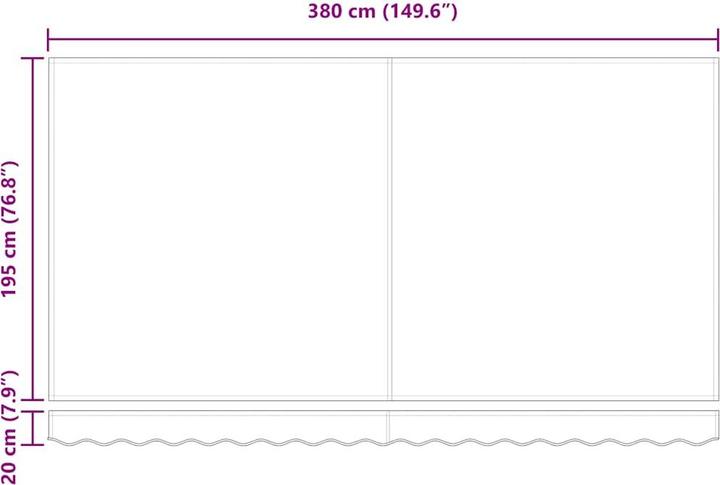 Produktbild vidaXL Markise (1.95 m)