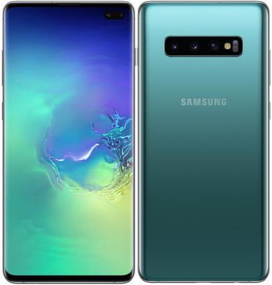 Produktbild Samsung Galaxy S10+ (128 GB, Prism Green, 6.40", Hybrid Dual SIM, 4G)