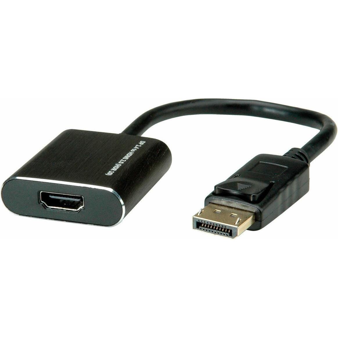 Roline Nero Displayporta A (Hdmi, 15 Cm), Adattatore Dati + Video,