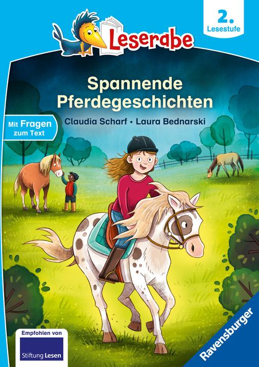 Actual product image Ravensburger Leserabe - 2. Lesestufe: Spannende Pferdegeschichten (German, Claudia Scharf, Laura Bednarski, 2024)