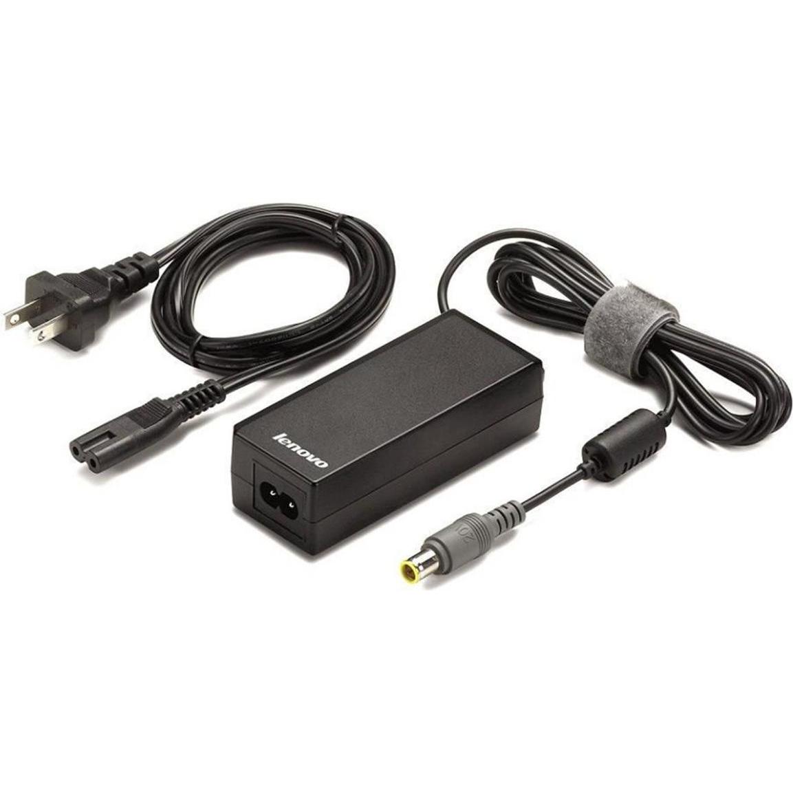 Lenovo Ac Adapter 65W Us Version (65 W), Notebook Netzteil, Schwarz