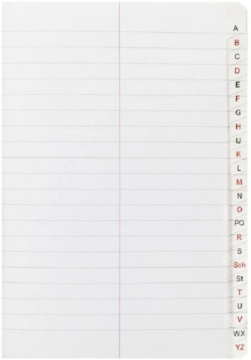 Immagine prodotto Oxford Libretto di vocabolario con indice A5, 48 fogli, w. indice A-Z, 90 g/m² (A5, Rigatura speciale, Copertina morbida)