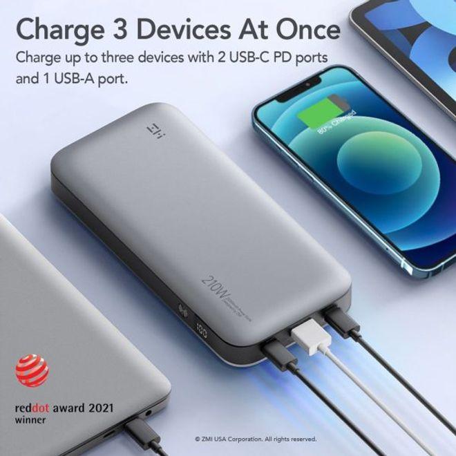 Produktbild ZMI Powerpack 25000 mAh, 210 W Powerbank (QB826G) (25000 mAh, 100 W, 92.50 Wh)