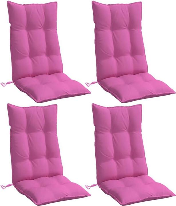 Produktbild vidaXL Hochlehner-Auflagen 4 Stk. Oxford-Gewebe (120 x 50 x 7 cm)