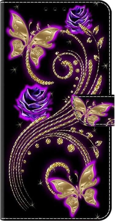 Actual product image Cover-Discount 3D effect cover case Butterfly gold (Samsung Galaxy S24)