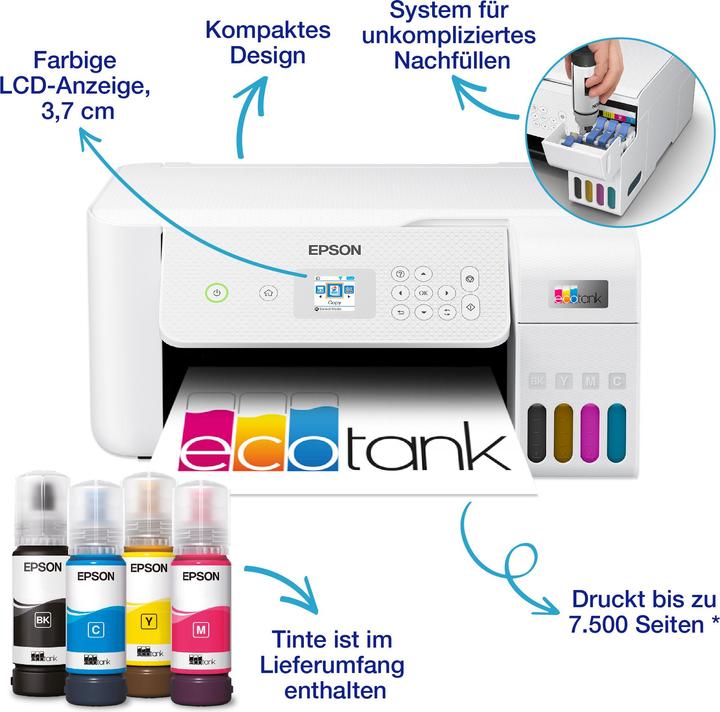 Produktbild Epson EcoTank ET-2826 (Tintentank, Farbe)