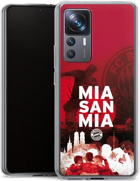Produktbild DeinDesign Silikon Hülle für Xiaomi 12T Pro 5G Handyhülle Case Smartphone Schutzhülle FC Bayern München FCB (Xiaomi 12 Pro 5G)