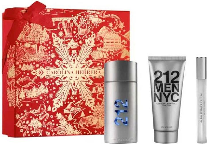Carolina Herrera C. HERRERA 212 MEN EDT. 100ML. + ASG 100ML. SP. + MINI 10ML. 3PCS. SET (Parfum set)