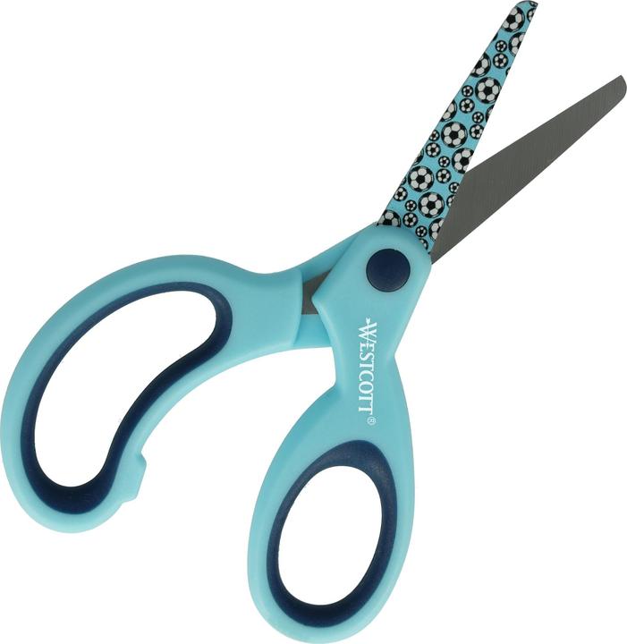 Produktbild Westcott Kinderschere Sporty Softgrip dunkelblau 13,0 cm (13 cm)