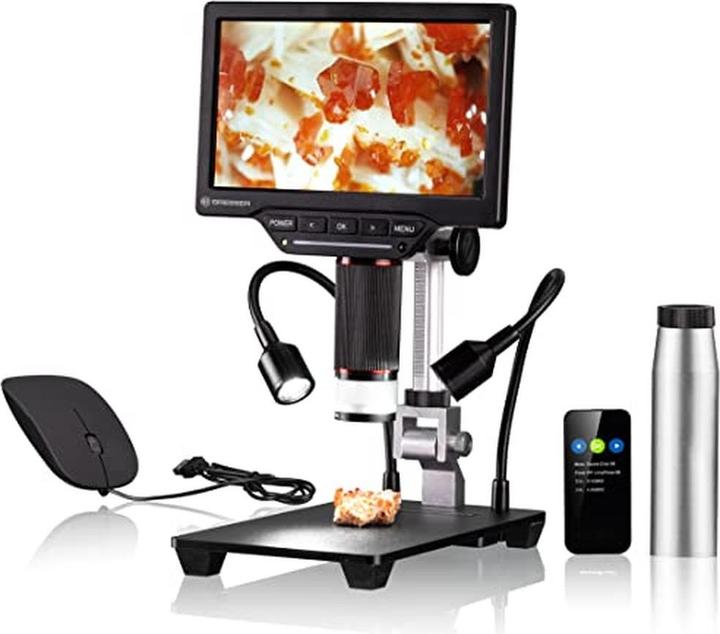 Bresser Digitale Microscoop - Met LCD-scherm - Digitale Zoom 2 tot 44x - HDMI-, USB(UVC)- of WIFI-output