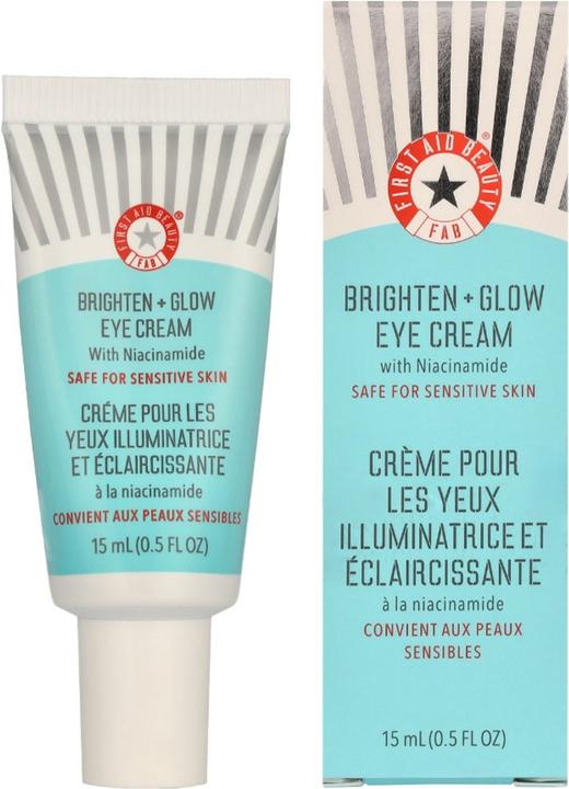Produktbild First Aid Beauty Brighten + Glow Illuminating Eye Cream for Dark Circles (Augenpflege Crème, 15 ml, Tag)