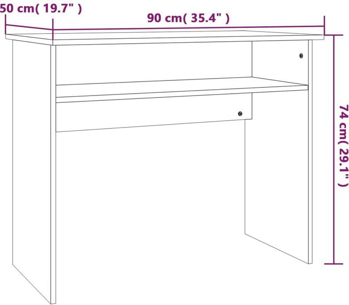 Produktbild vidaXL Schreibtisch (50 x 50 x 74 cm)
