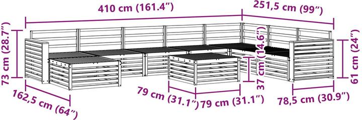 Produktbild vidaXL Outdoor-Sofa
