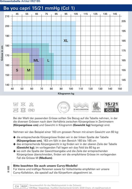 Produktbild Solidea Be You Capri 15/21 mmHg (M/L)