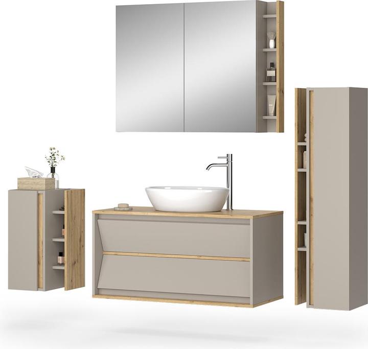 Produktbild Vicco Badmöbel-Set Edelin, Cashmere/Artisan, 4 Teile