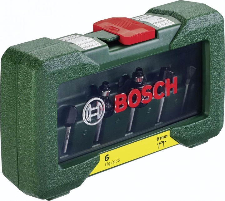 Produktbild Bosch Zubehör HM-Fräser-Set mit 6 mm Schaft, 6-teilig